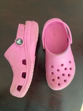 CROCS Kids Bubblegum Pink Clog Sandals